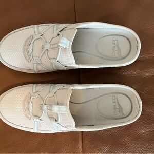 Dansko White Slip-On Canvas Mule Sneakers
